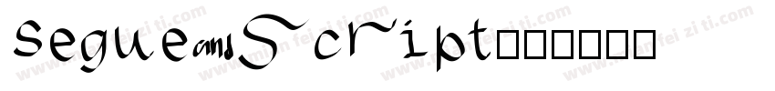 Segue script字体转换